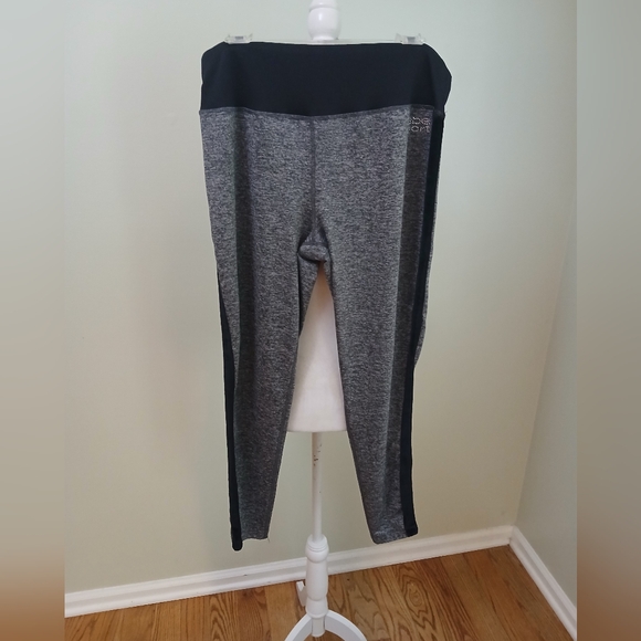 Bebe Sport Athletic Plus Size Rhinestone Leggings - Picture 1 of 4